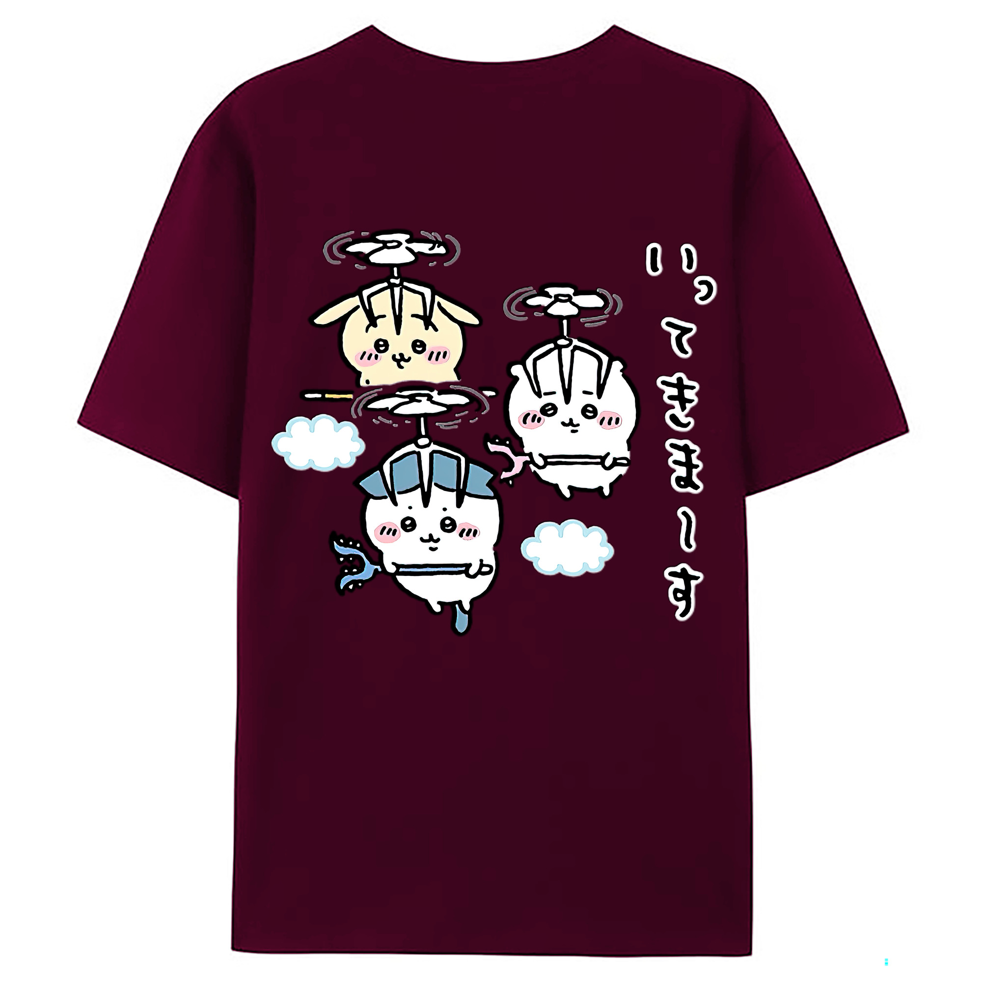 （画像用） ちいかわ ちいかわ Chii-kawa chiikawa レディース半袖Tシャツ(バックプリント)